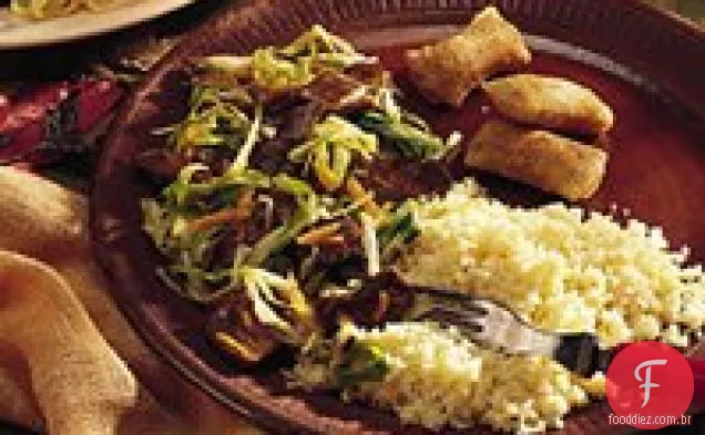 Carne doce e azeda com repolho