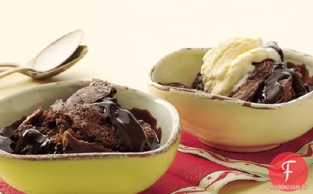 Bolo Quente Do Pudim Do Fudge