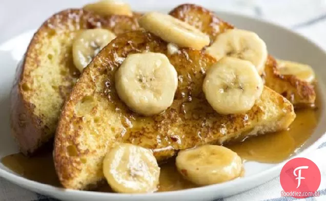 Spicy Spiked Banana French Toast