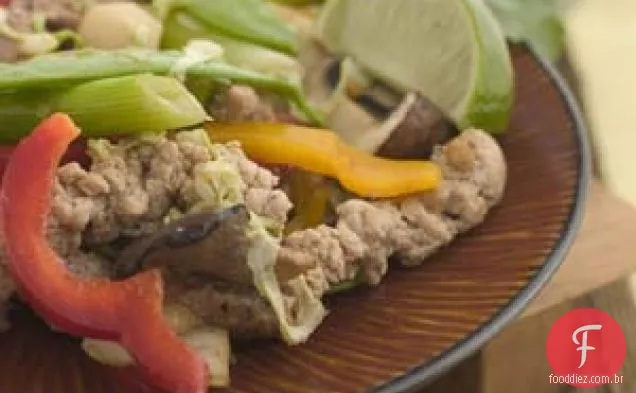Carne de porco e pimenta refogada