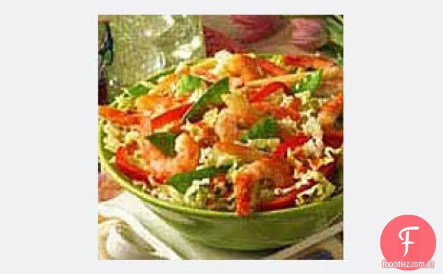 Salada De Camarão Asiática Picante
