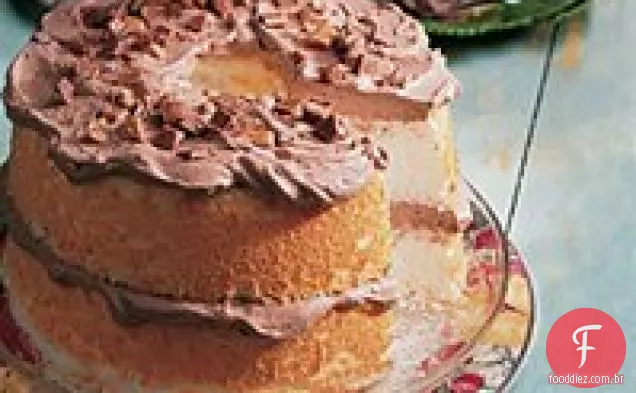 Bolo De Anjo De Barra De Doces Com Baixo Teor De Gordura