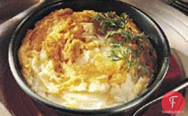 Batatas marmorizadas e cenouras