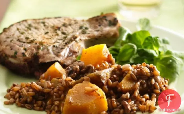 Bagas de centeio de fogão lento com abóbora