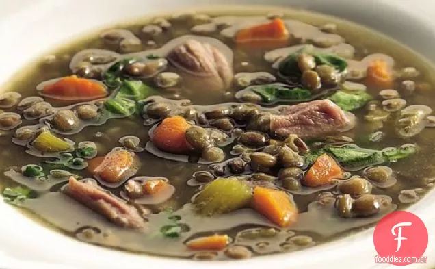 Sopa De Lentilha Com Fogão Lento