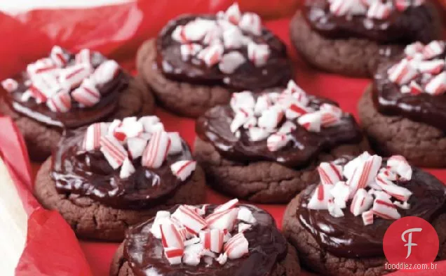 Bolo Mistura Fudgy Peppermint Cookies