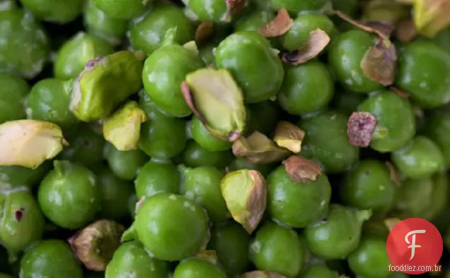 Ervilhas Assadas Com Estragão, Iogurte E Receita De Pistache