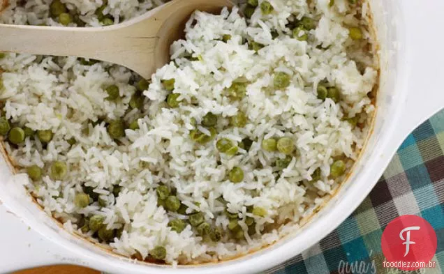 Arroz Cozido E Ervilhas
