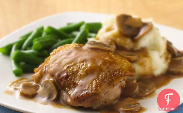 Frango e cogumelos