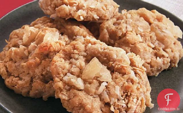 Biscoitos De Abacaxi De Coco