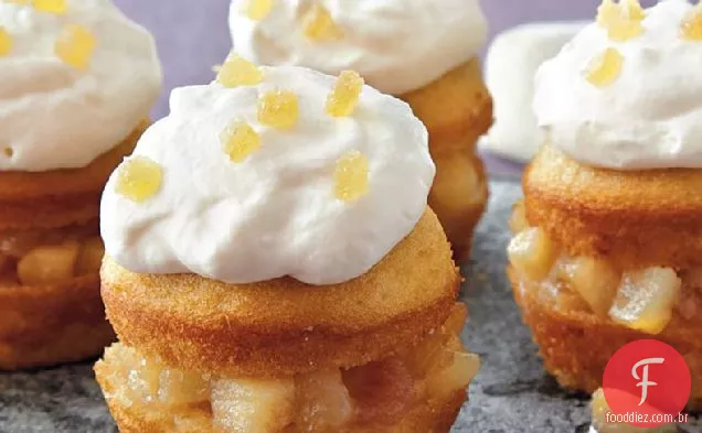 Mel Creme Pêra Cupcakes