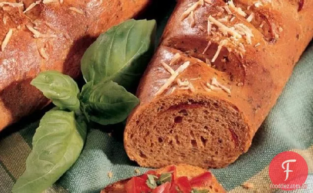 Zesty Pesto-Baguetes De Tomate