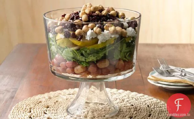 Salada Em Camadas De Frutas De Outono
