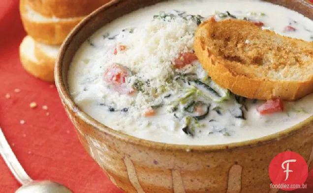 Sopa De Molho De Espinafre