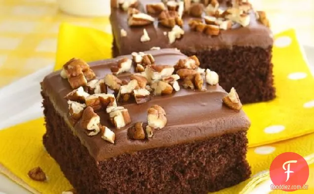 Bolo De Folha De Chocolate Triplo