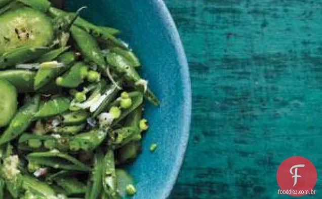 Ervilhas Com Pepino E Gengibre