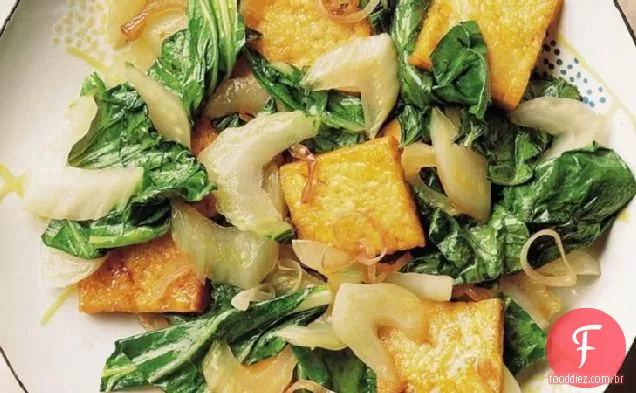 Bok Choy frito com Tofu