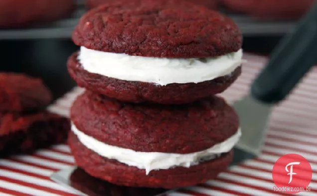 Red Velvet Whoopie Pie Cookies
