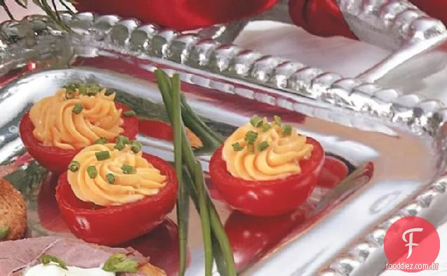Bacon Cheddar-Tomates Cereja Recheados