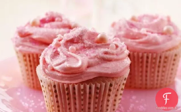 Pink Champagne Cupcakes