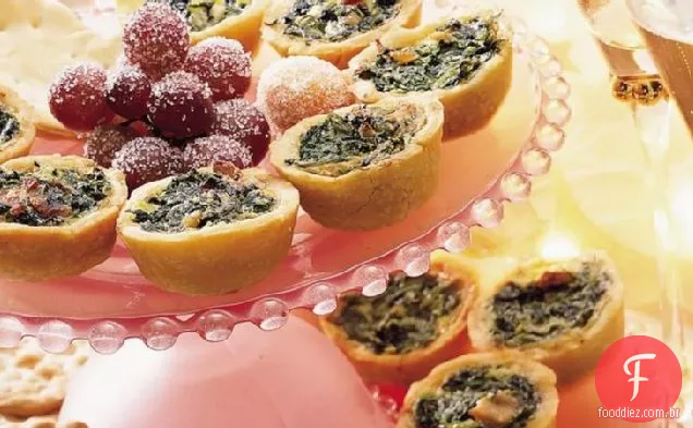 Picadas De Quiche De Espinafre
