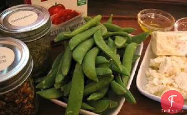 Ervilhas Picantes Com Queijo Feta