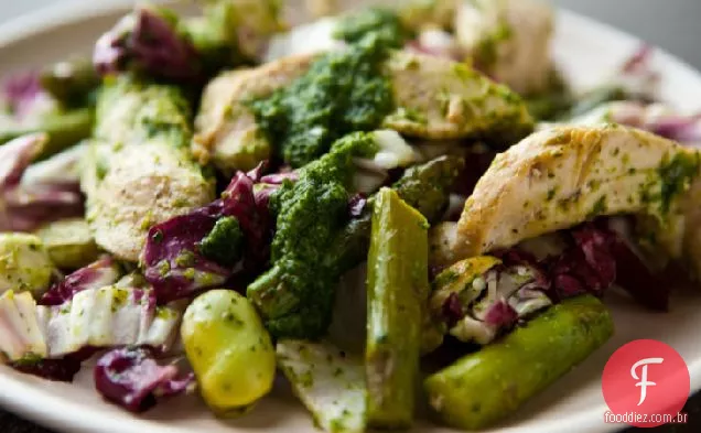 Frigideira De Frango Na Primavera
