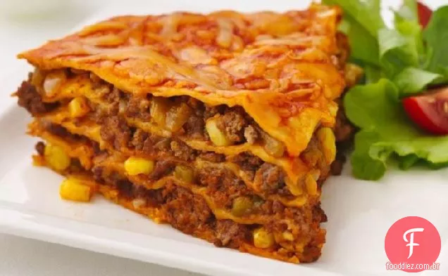Torta De Enchilada De Carne Saudável