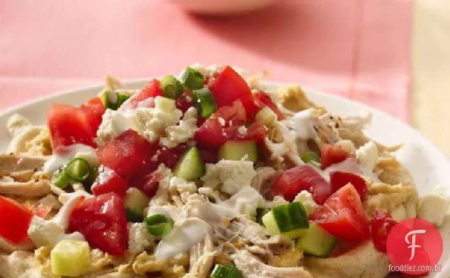 Pitas De Frango De Rosto Aberto