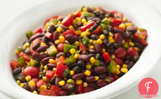 Salada De Feijão Mexicano Saudável
