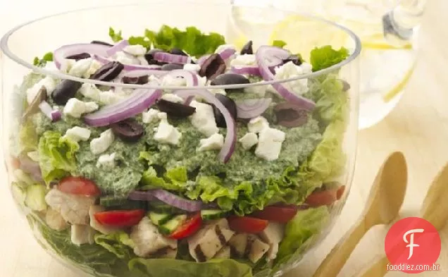 Salada Grega Em Camadas