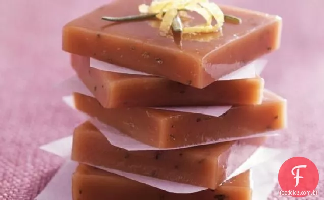 Caramelos de limão e alecrim