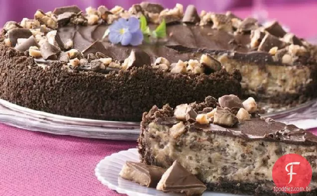 Chocolate Chip-Toffee Cheesecake