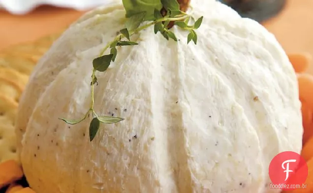 Bola Branca Do Queijo Da Abóbora