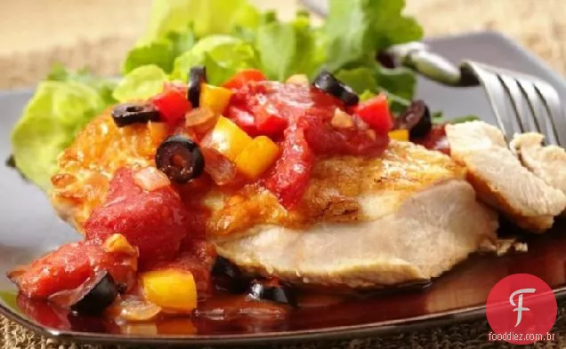 Molho de tomate pimenta e azeitona