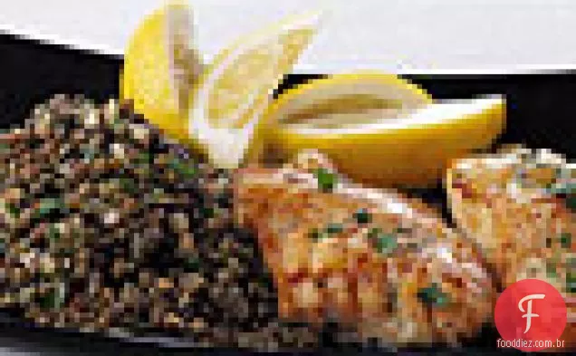 Bacalhau refogado com lentilhas