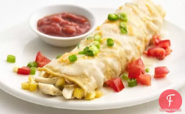 Enchiladas Cremosas E Saudáveis De Frango