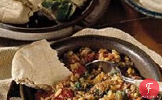 Carne de bovino grega e Orzo
