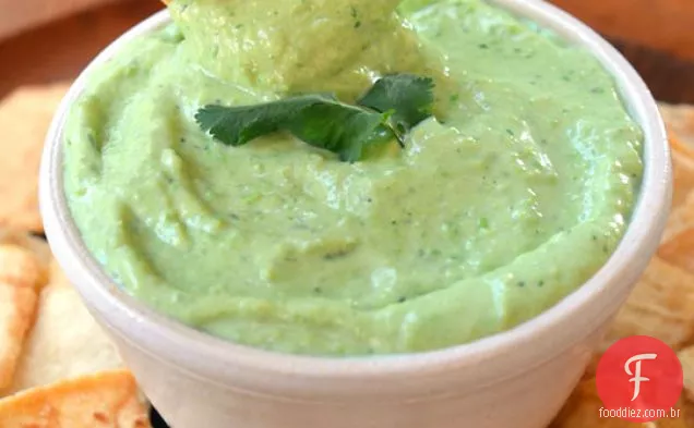 Tofu Cremoso E Molho De Ervilha Verde