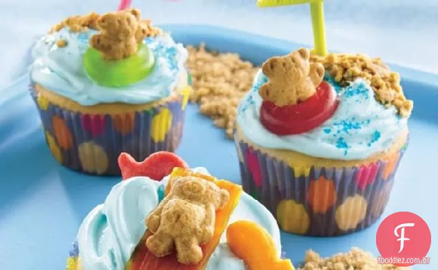 Peluche-na-praia Cupcakes