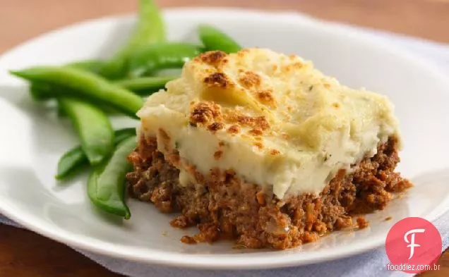 Bolo De Carne Italiano Coberto De Batata Com Alho