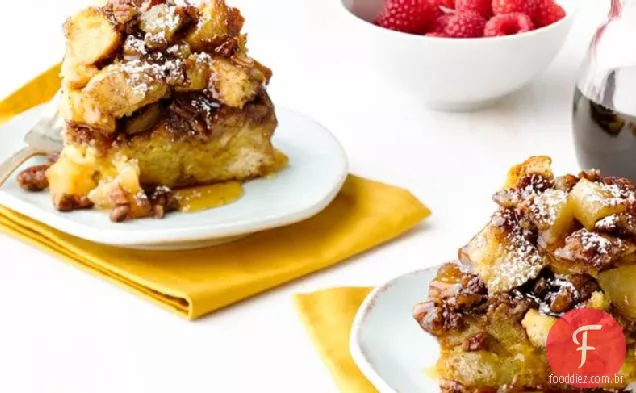 Slow-Cooker Caramelo Maçã Torrada Francesa