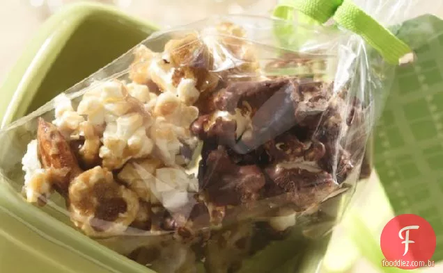 Milho Caramelo Coberto Com Chocolate