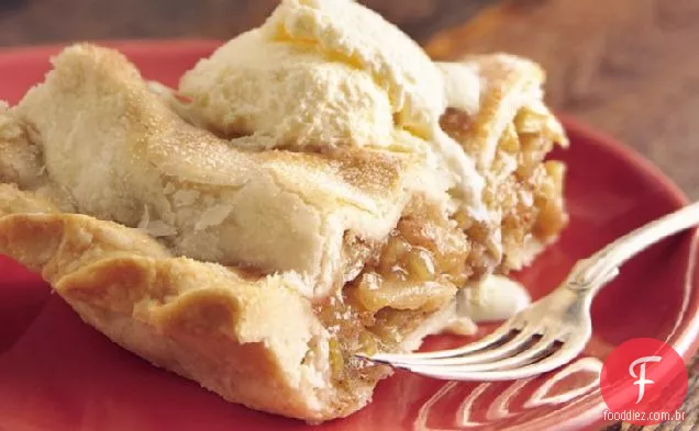Torta De Maçã Beijada Com Açúcar
