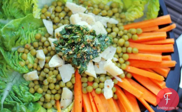 Ervilhas, Cenouras E Queijo Pecorino