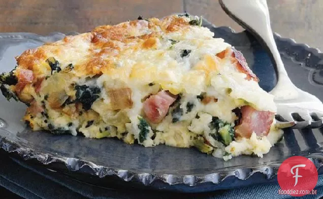 Quiche Spicy Ham ' N Greens