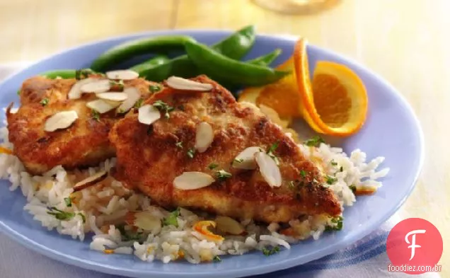 Frango com laranja e gengibre