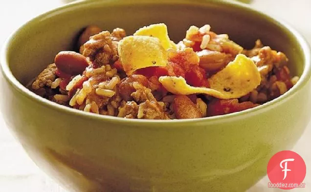 Peru fogão lento e Chili de arroz integral