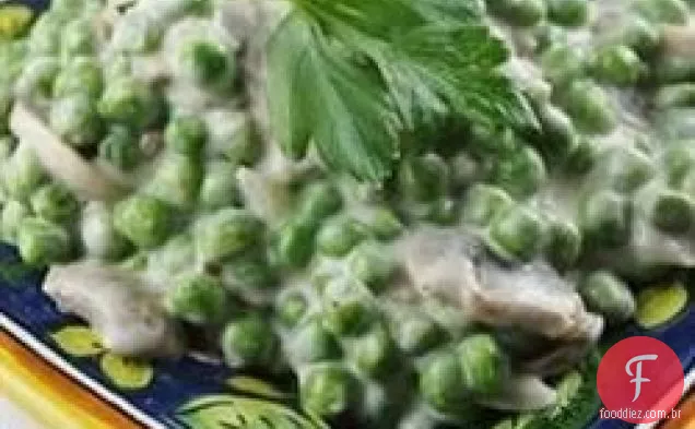 Ervilhas Cremosas De Cogumelos