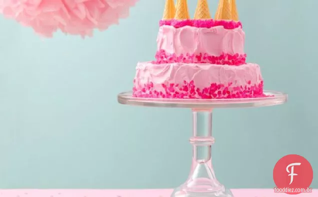 Bolo De Castelo Rosa Sonhador